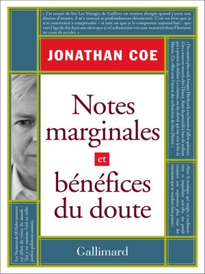cover image of Notes marginales et bénéfices du doute